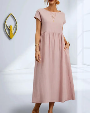 Vestido-Soltinho-Longo-Feminino-Elizabeth